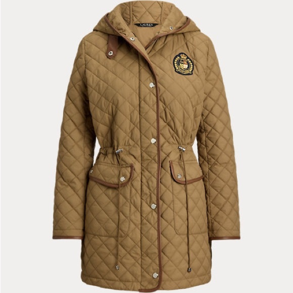 Lauren Ralph Lauren Quilted Tan Jacket NWT - Picture 1 of 7